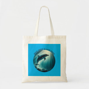 Duik diepe live gratis dolfijn tote bag