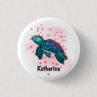 Duik in de magie van de oceaan met schildpadden! ronde button 3,2 cm