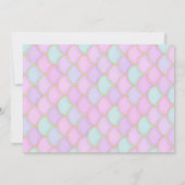 Duik in de vijf zeemeerminverjaardag kaart (Achterkant)