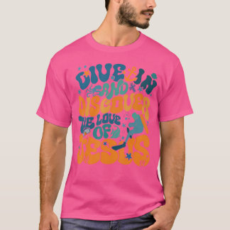 Duik in en ontdek de liefde van Jesus Scuba Divin T-shirt