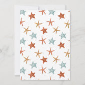 Duik in vijf onder het Zee Shark Birthday Party Kaart (Achterkant)