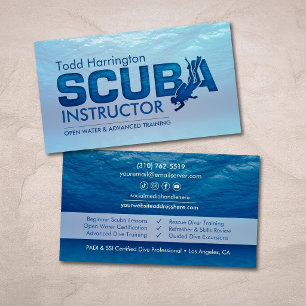 Duik instructeur - Duikcoach Visitekaartje