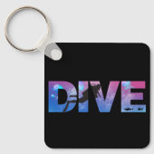 DUIK met duikers Sleutelhanger (Voorkant)