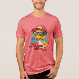 Duik niet met me humoristisch Tri-Blend shirt