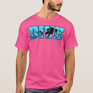 Duik onder water duiken t-shirt