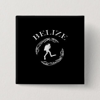  duikBelize scuba Ocean Costume Gift Vierkante Button 5,1 Cm