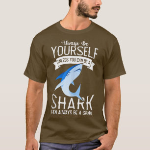 Duikbril Duiker Wees Een Haai Fun Week Van Haaien  T-shirt
