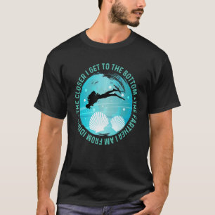 Duikcoach Duikinstructeur Freediv Vrijduiker T-shirt