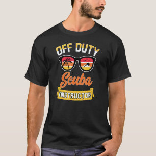 Duikdocent op het strand Oceaan Duikleider buiten T-shirt