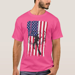 Duiken Amerikaanse vlag Scuba duikers T-shirt