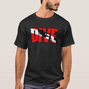 Duiken -Dive Vlag T-shirt