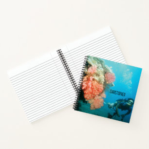 Duiken gepersonaliseerd notitieboek