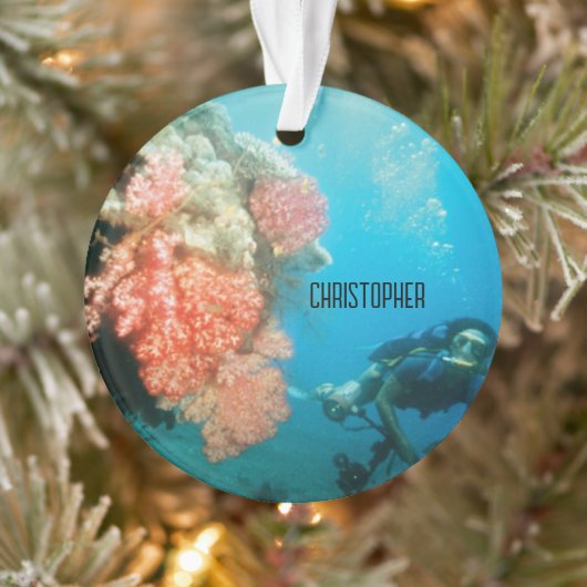 Duiken gepersonaliseerd ornament (Boom)