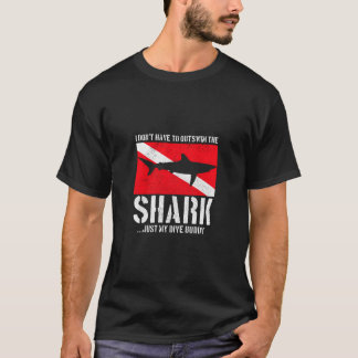 Duiken Ik hoef de haaienpret niet te overtreffen T-shirt