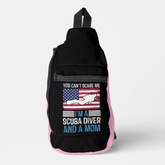 Duiken in avontuur onder levendige golven sling bag (Voorkant)