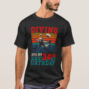 Duiken in mijn 34ste skydiving t-shirt