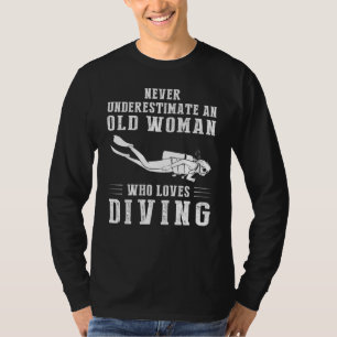 Duiken in plezier: Old Man Aquatic Adventures Know T-shirt