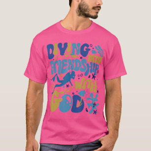 Duiken in vriendschap met God Onderwater Scuba V T-shirt
