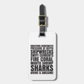 Duiken is Geweldige Bagagelabel (Voorkant verticaal)