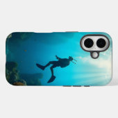 Duiken is het beste op Bonaire Case-Mate iPhone Case (Achterkant (horizontaal))