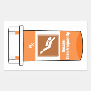 Duiken Is Mijn Drug Rechthoekige Sticker