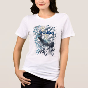 Duiken met de Manta Roggen Tri-Blend Shirt