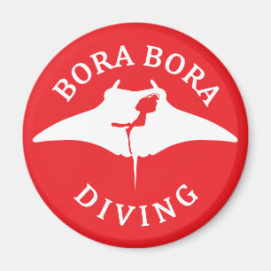 Duiken met mantaroggen bij Bora Bora Magneet