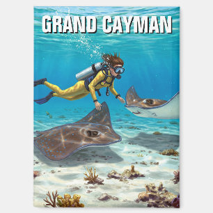 Duiken met pijlstaartroggen in Grand Cayman Travel Magneet