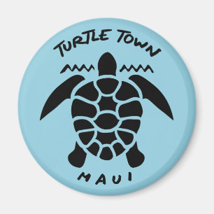 Duiken met Zeeen schildpadden - Turtle Town Maui Magneet