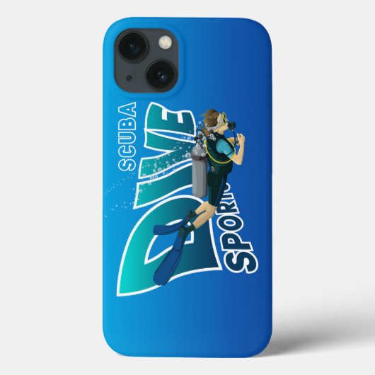 Duiken met zuurstofapparatuur | Case-Mate iPhone case (Achterkant)