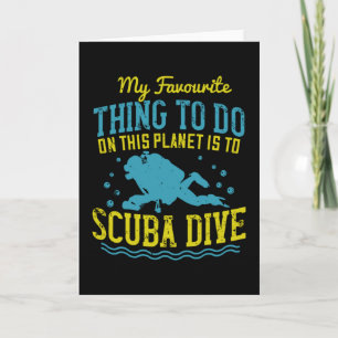 Duiken - Mijn favoriete ding is Scuba Dive Kaart