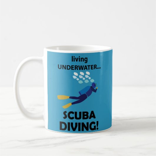 Duiken onder water duiken duiken koffiemok (Links)