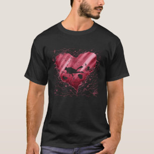 Duiken op Valentijnsdag Duikers Duiken T-shirt