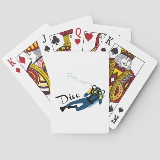 duiken pokerkaarten (Achterkant)