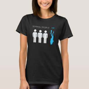 Duiken Scuba Duiker Oceaan Vakantie Zee Duik Retro T-shirt