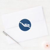 Duiken Symbool Sticker (Envelop)
