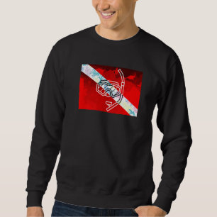 Duiken Vlag Snorkel Duikmasker Duiker Sn Trui