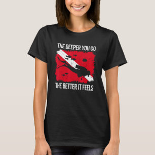duiken voor het schuiven van scuba naar het norke t-shirt