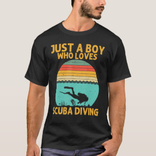 Duiken voor jongens Kinder Mannen Onderwater Duike T-shirt