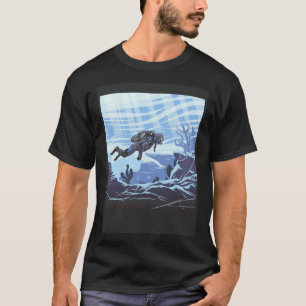 Duiken Water Duiker Oceaan Zwemmer Duiken T-shirt