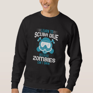 Duiken - Zombies Kunnen Niet Zwemmen Leer Duiken Trui