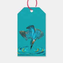 Duikende ijsvogel cadeaukaartje