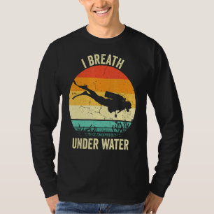  duikende scuba duik in het onderwater t-shirt