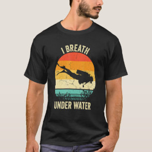 duikende scuba duik in het onderwater t-shirt