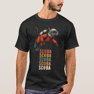 Duikende Siamese Kat Duiker T-shirt