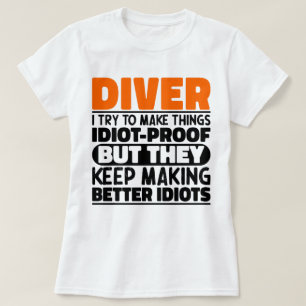 Duiker ik probeer dingen grappig te maken Zegt Dui T-shirt