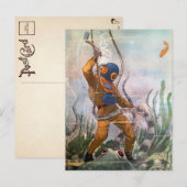  duiker met Ax-Briefkaart Briefkaart (Voorkant / Achterkant)