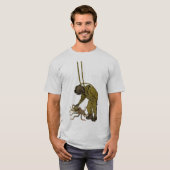 duiker met duikhelm en octopus t-shirt (Voorkant volledig)