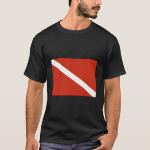 Duiker naar beneden vlag duiken t-shirt