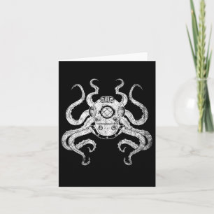 Duiker Oceaan Dier Aquarist Cadeau Kraken Octo Kaart